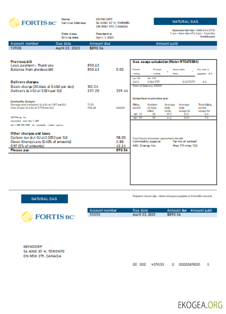 Projet de loi sur les services publics de FortisBC en Colombie Britannique, SCR